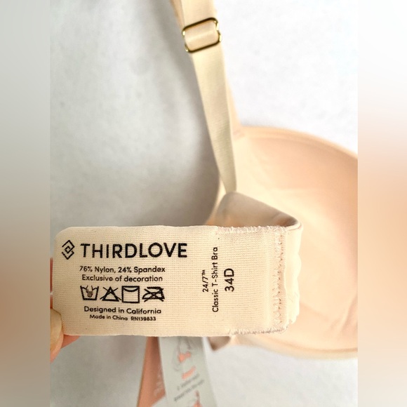Third Love NWT Classic T Shirt Bra 34D, Molded Ultra Thin Memory Foam Cu… - Picture 3 of 8